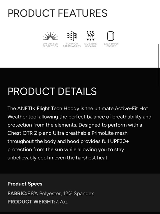 ANETIK Low Pro Tech Camo Hooded Women's Alloy Hooded long sleeve large UPF30 - Picture 10 of 11